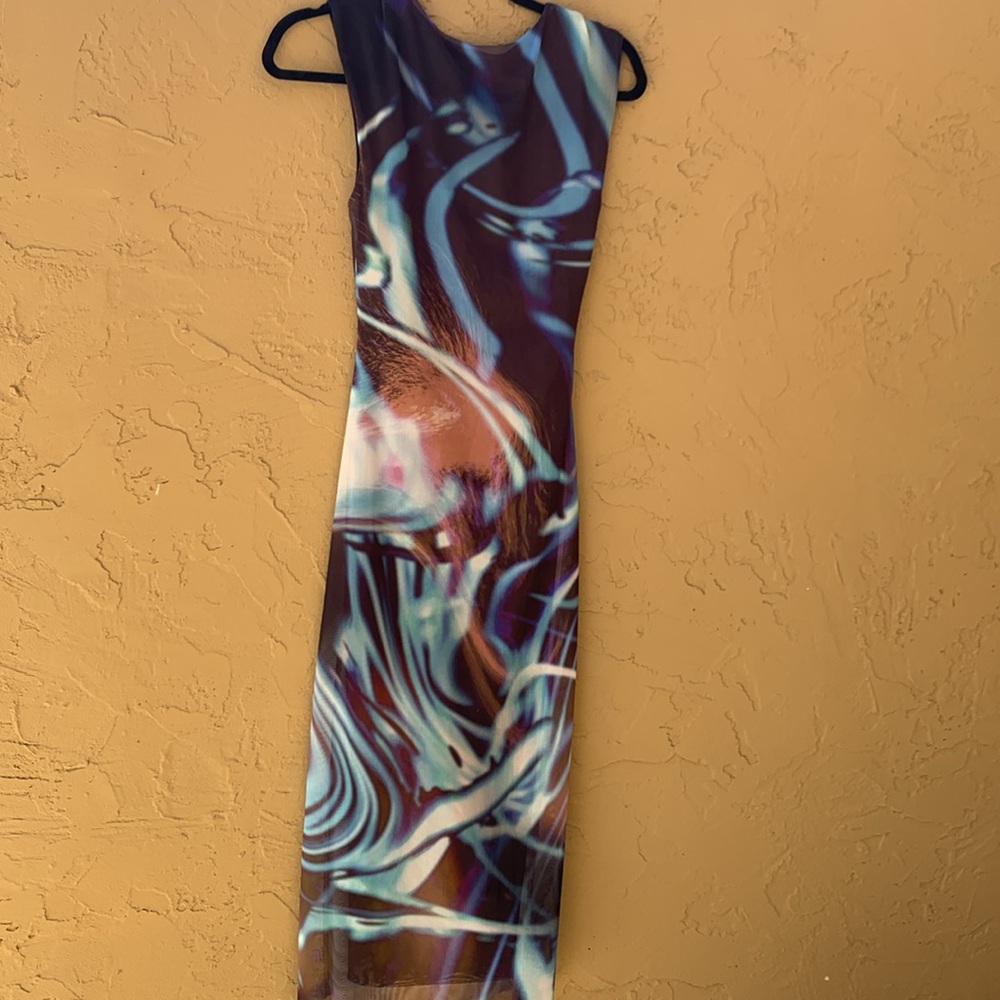 🎉HOST PICK🎉 Zara Printed Tuille Midi Dress - Picture 4 of 7
